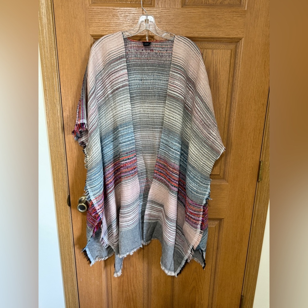 Shawl Womens Multi Color One Size Fits Most Boho Cover Up Wrap